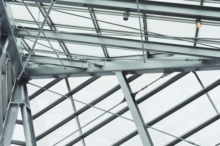 Steel framework symbolizing Heartland Building Group’s strong foundation and innovative construction practices.